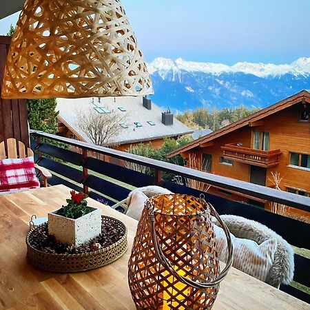 Window On Crans Montana, Appartement Avec Vue Sur Les Alpes Exterior photo